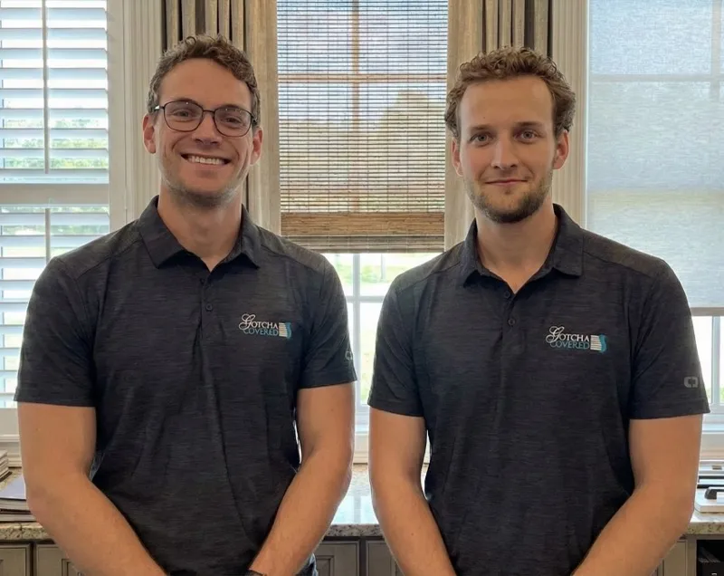 Carson and Chase Browne, owners of Gotcha Covered of Raleigh